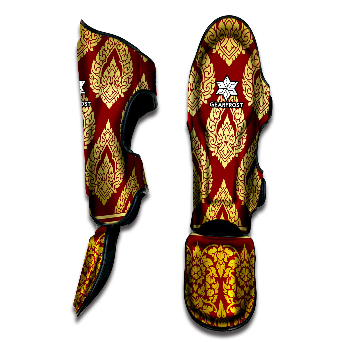 Traditional Thai Pattern Print Muay Thai Shin Guard