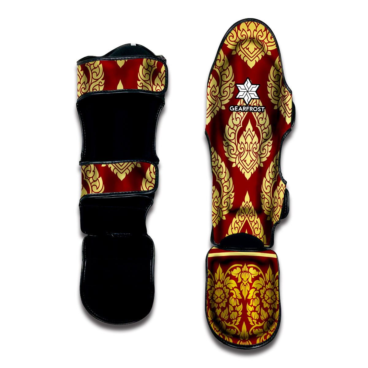 Traditional Thai Pattern Print Muay Thai Shin Guard