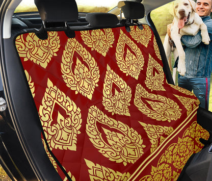 Traditional Thai Pattern Print Pet Car Back Seat Cover