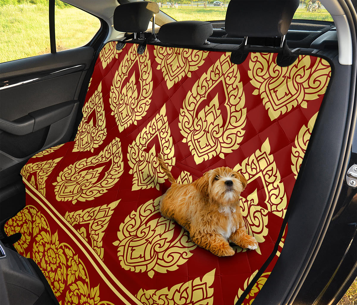 Traditional Thai Pattern Print Pet Car Back Seat Cover