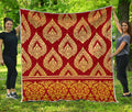 Traditional Thai Pattern Print Quilt