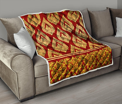 Traditional Thai Pattern Print Quilt