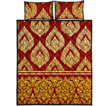 Traditional Thai Pattern Print Quilt Bed Set