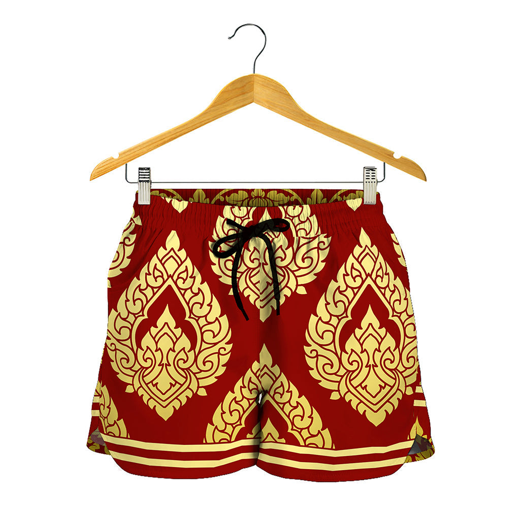 Traditional Thai Pattern Print Women's Shorts