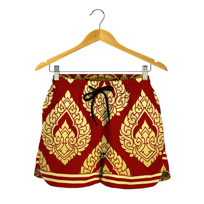 Traditional Thai Pattern Print Women's Shorts