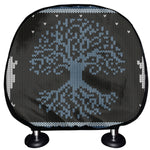 Tree Of Life And Howling Wolves Print Car Headrest Covers