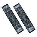 Tree Of Life And Howling Wolves Print Car Seat Belt Covers