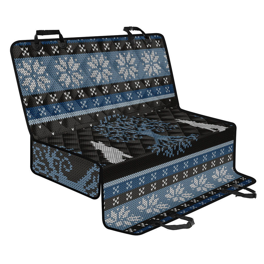 Tree Of Life And Howling Wolves Print Pet Car Back Seat Cover