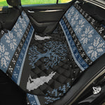 Tree Of Life And Howling Wolves Print Pet Car Back Seat Cover