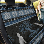 Tree Of Life And Howling Wolves Print Pet Car Back Seat Cover