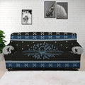 Tree Of Life And Howling Wolves Print Sofa Cover