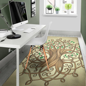 Tree Of Life Celtic Symbol Print Area Rug