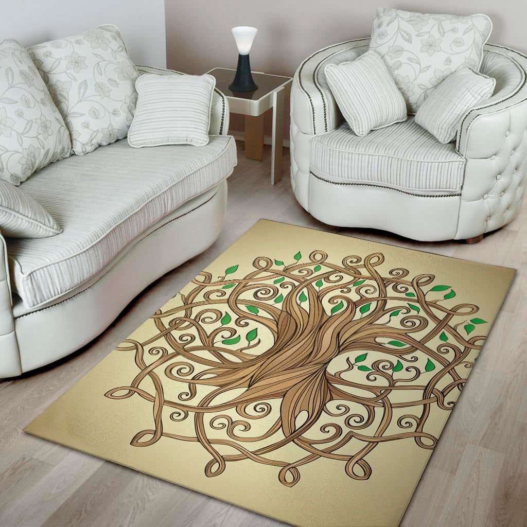 Tree Of Life Celtic Symbol Print Area Rug