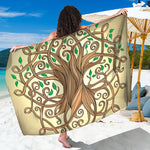 Tree Of Life Celtic Symbol Print Beach Sarong Wrap