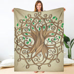 Tree Of Life Celtic Symbol Print Blanket