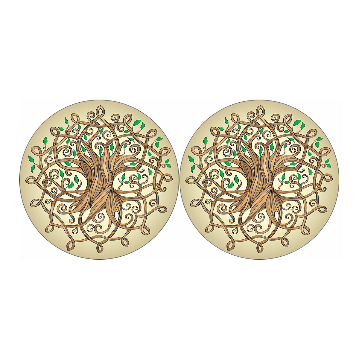 Tree Of Life Celtic Symbol Print Car Coasters