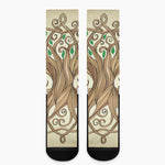 Tree Of Life Celtic Symbol Print Crew Socks