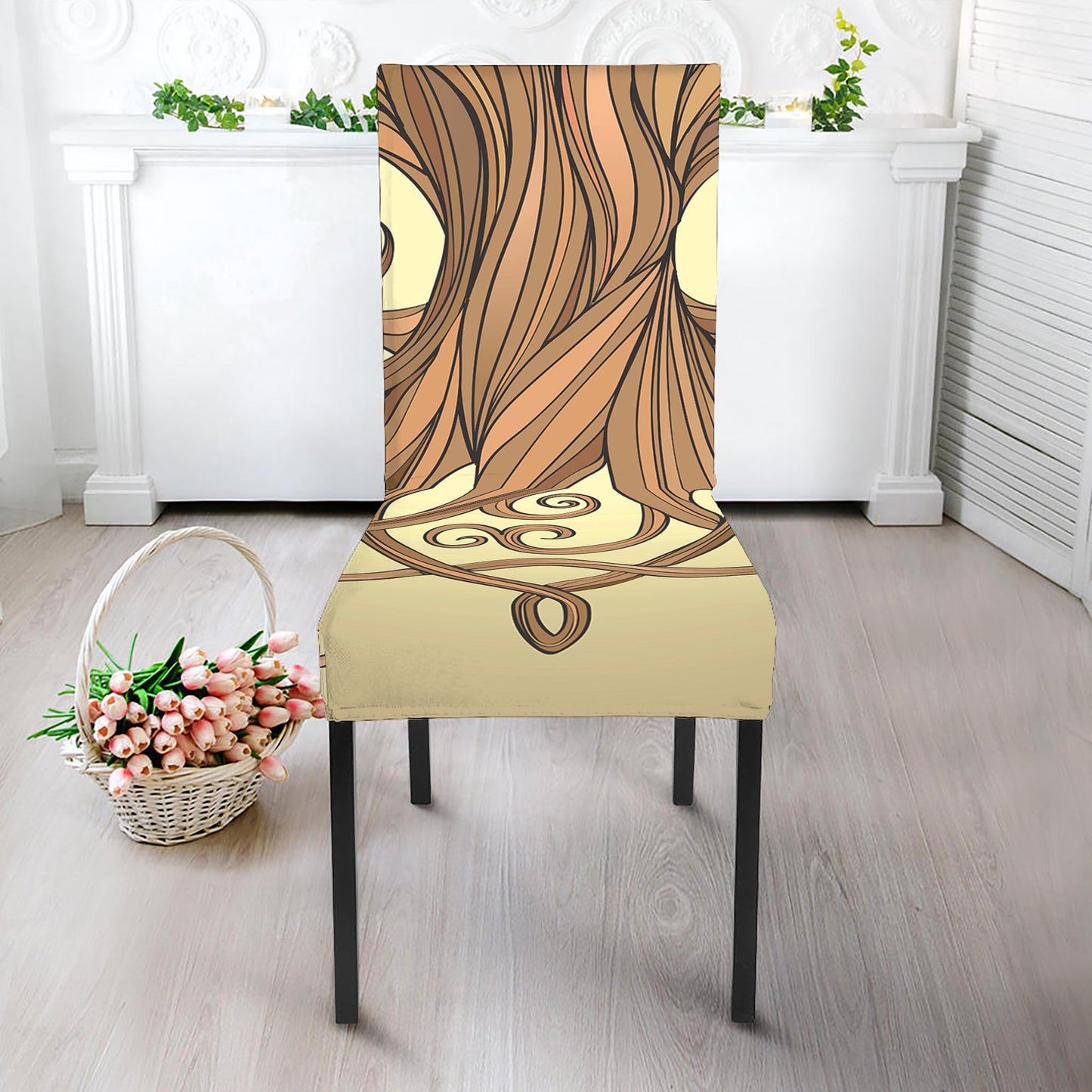Tree Of Life Celtic Symbol Print Dining Chair Slipcover