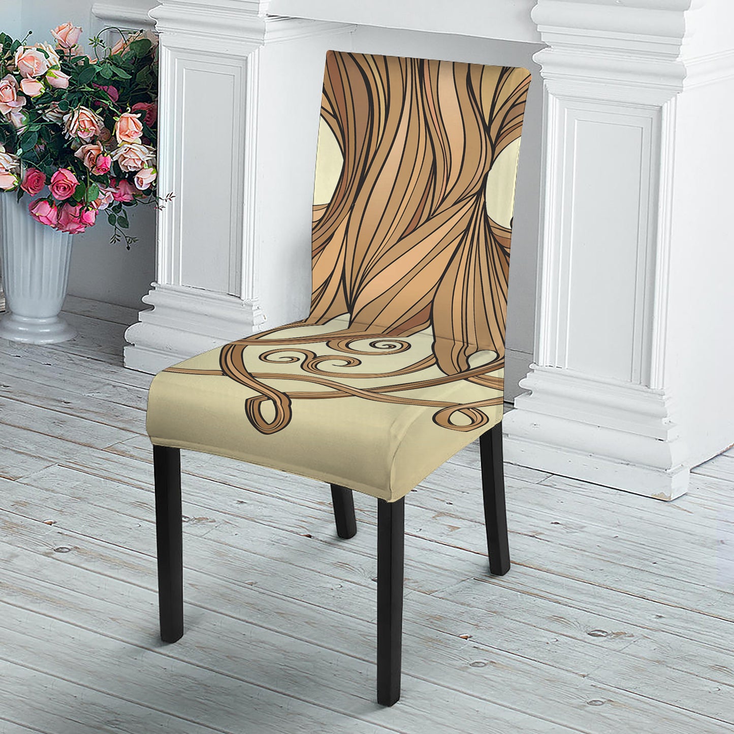 Tree Of Life Celtic Symbol Print Dining Chair Slipcover