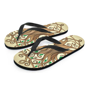 Tree Of Life Celtic Symbol Print Flip Flops