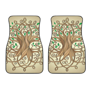 Tree Of Life Celtic Symbol Print Front Car Floor Mats