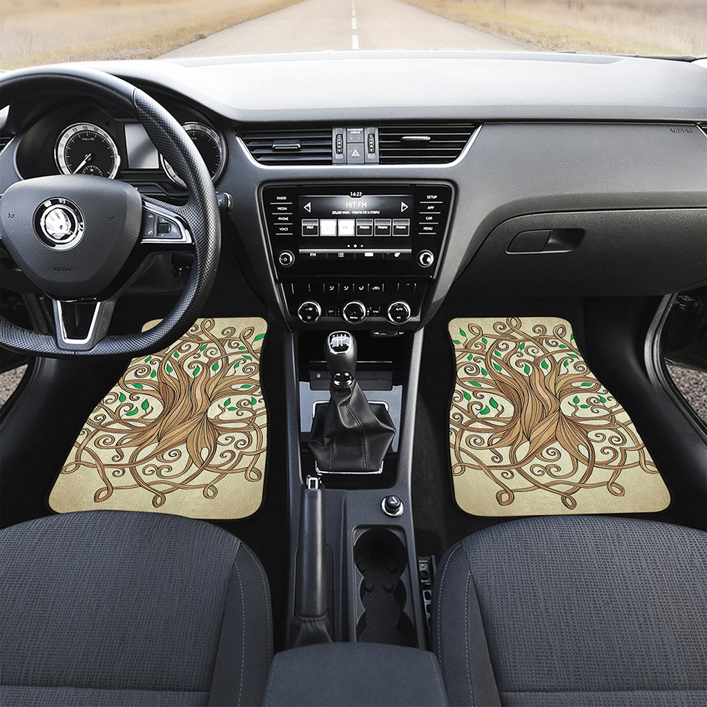 Tree Of Life Celtic Symbol Print Front Car Floor Mats
