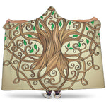 Tree Of Life Celtic Symbol Print Hooded Blanket