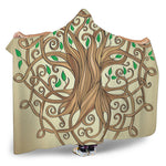 Tree Of Life Celtic Symbol Print Hooded Blanket