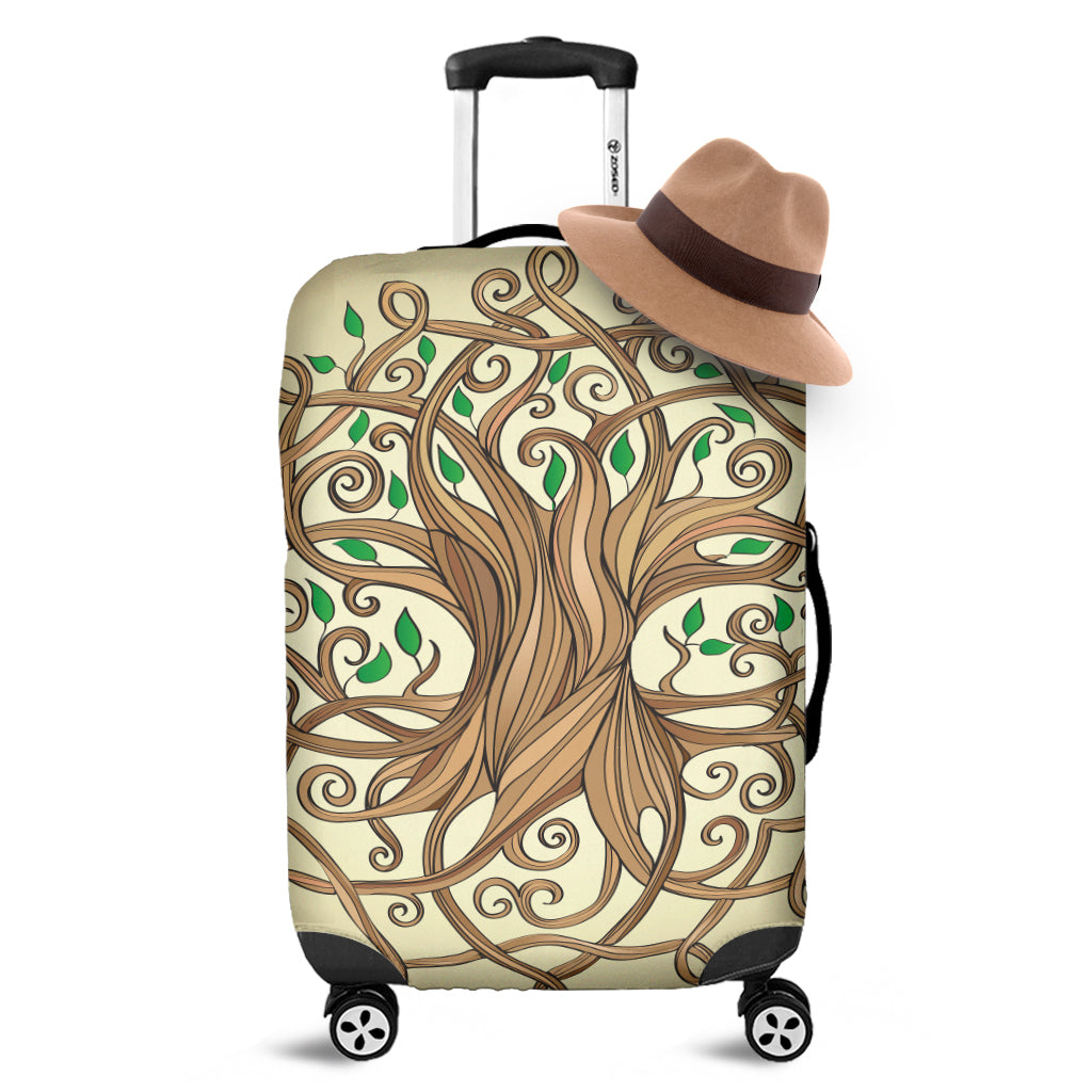 Tree Of Life Celtic Symbol Print Luggage Cover