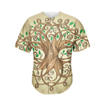 Tree Of Life Celtic Symbol Print Men's Baseball Jersey