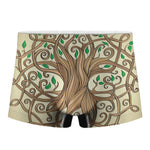 Tree Of Life Celtic Symbol Print Men's Boxer Briefs