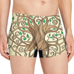 Tree Of Life Celtic Symbol Print Men's Boxer Briefs