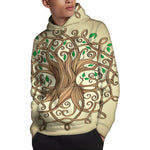 Tree Of Life Celtic Symbol Print Pullover Hoodie