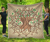 Tree Of Life Celtic Symbol Print Quilt