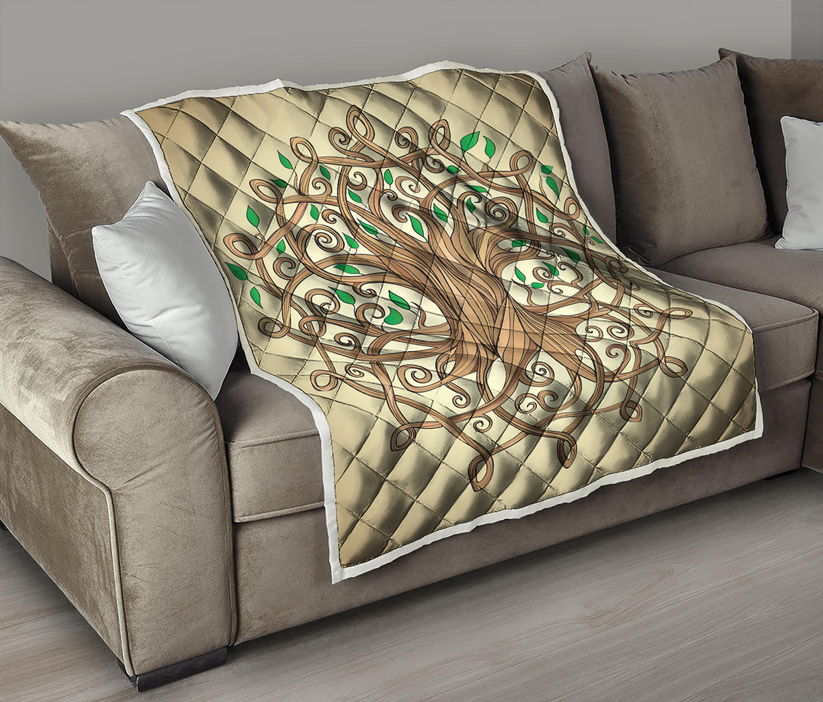 Tree Of Life Celtic Symbol Print Quilt