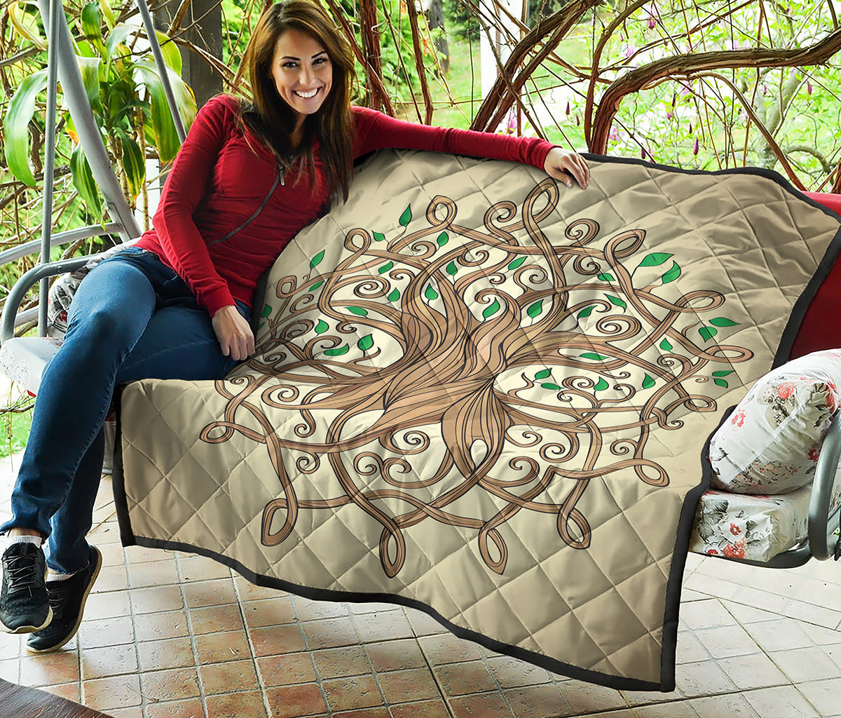 Tree Of Life Celtic Symbol Print Quilt
