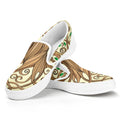 Tree Of Life Celtic Symbol Print White Slip On Sneakers