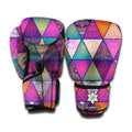 Triangle Bohemian Mandala Pattern Print Boxing Gloves