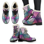Triangle Bohemian Mandala Pattern Print Comfy Boots GearFrost