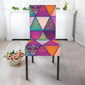 Triangle Bohemian Mandala Pattern Print Dining Chair Slipcover