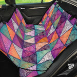 Triangle Bohemian Mandala Pattern Print Pet Car Back Seat Cover