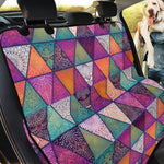 Triangle Bohemian Mandala Pattern Print Pet Car Back Seat Cover