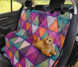 Triangle Bohemian Mandala Pattern Print Pet Car Back Seat Cover