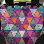 Triangle Bohemian Mandala Pattern Print Pet Car Back Seat Cover