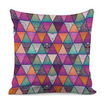 Triangle Bohemian Mandala Pattern Print Pillow Cover