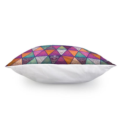 Triangle Bohemian Mandala Pattern Print Pillow Cover