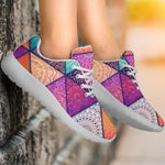 Triangle Bohemian Mandala Pattern Print Sport Shoes GearFrost