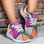 Triangle Bohemian Mandala Pattern Print Sport Shoes GearFrost