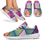 Triangle Bohemian Mandala Pattern Print Sport Shoes GearFrost