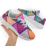 Triangle Bohemian Mandala Pattern Print Sport Shoes GearFrost